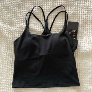 NWT Fabletics Black Strappy Tank Top S